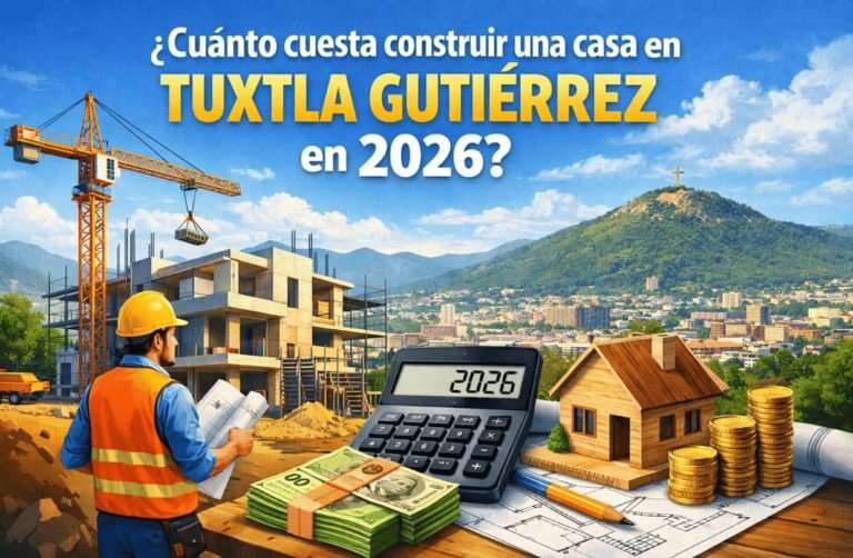 ¿Cuánto cuesta construir una casa en Tuxtla Gutiérrez en 2026?