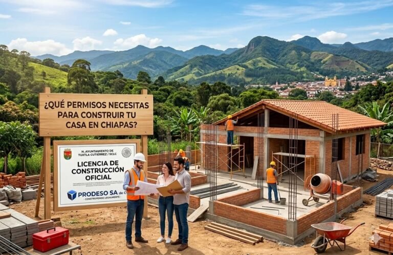 ¿Qué permisos necesitas para construir una casa en Chiapas?