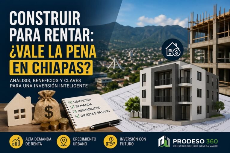 Construir para rentar: ¿vale la pena en Chiapas?